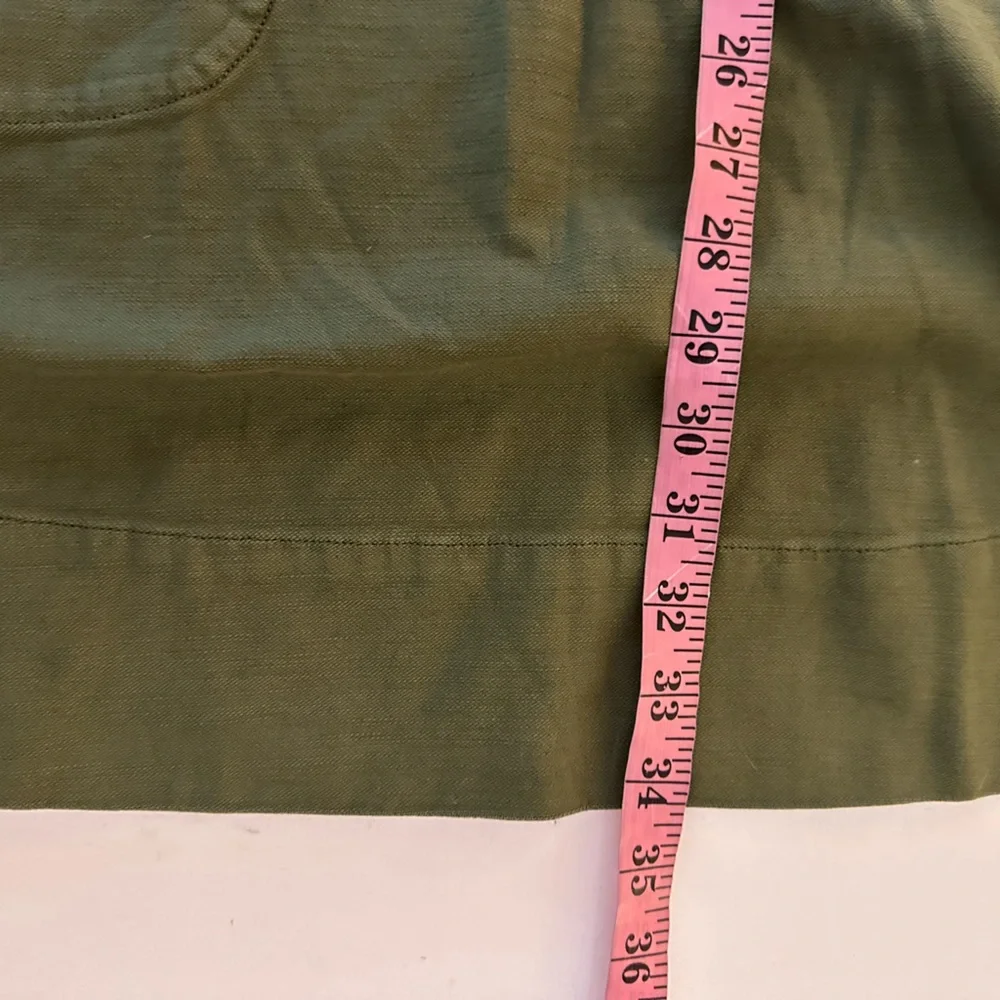 Faherty Army Green Stretch Surplus Utility Inspired Dress In Fatigue Mod NWT S